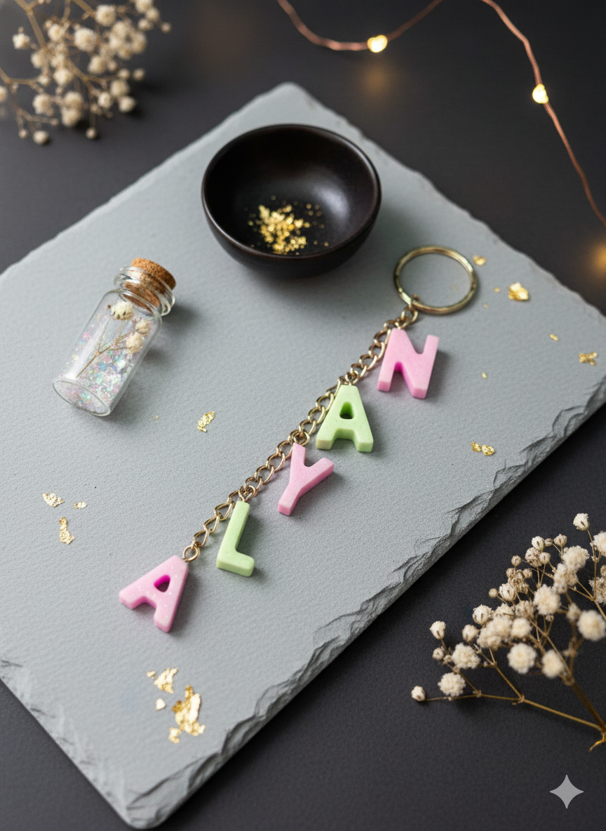 LUVEE.CRAFT | GANTUNGAN KUNCI CUSTOM NAMA